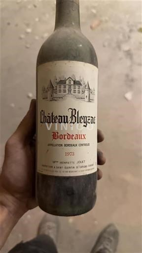 Vin Rouge sec Château Bleyzac 1973 France Bordeaux AOC