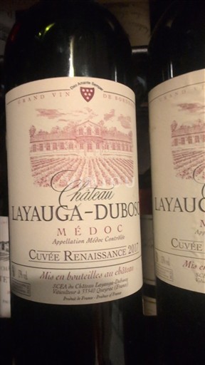 Бордо Медок Château Layauga-Duboscq Renaissance 2017