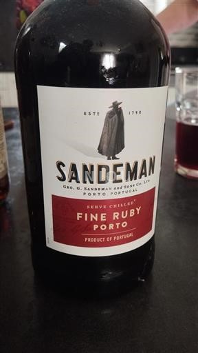 Vin Rouge sec Fine Ruby Sandeman Non millésimé Portugal Portugal Porto DOC