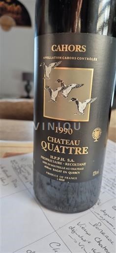 Sud-Ovest Cahors Château Quattre 1990