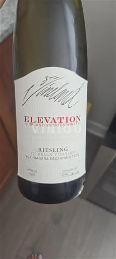 Ontario Niagara Peninsula Vineland Estates Winery Elevation 2021