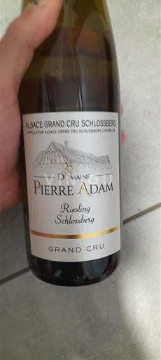 Alsasko Nespecifikováno Grand Cru Domaine Pierre Adam Riesling Schlossberg 2022