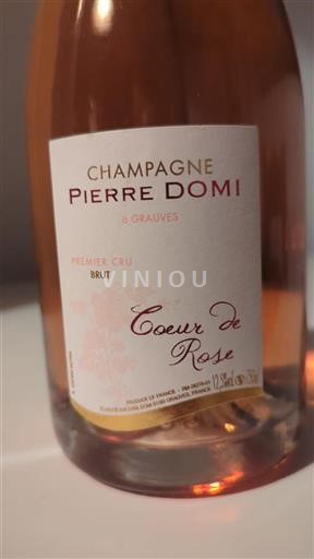 Champagne Šampanské Premier Cru Pierre Domi Coeur de Rose Neročník