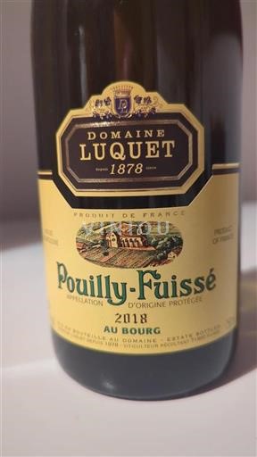 Bourgondië Pouilly-fuissé Domaine Luquet Au Bourg 2018