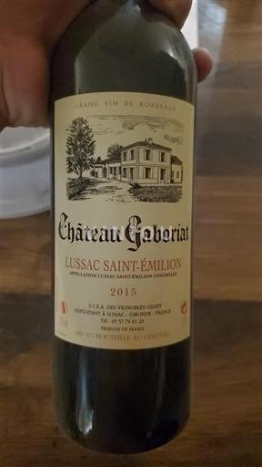 Bordeaux Lussac-Saint-Émilion Château Gabriat 2015