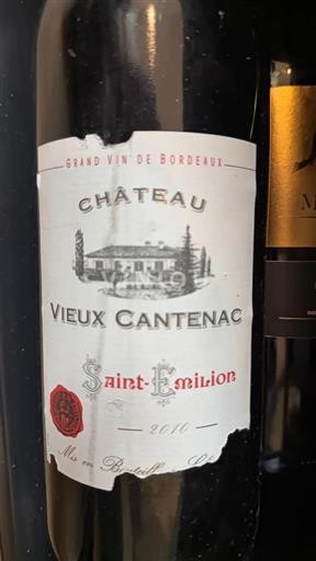 Bordeaux Saint-Émilion Château Vieux Cantenac 2010