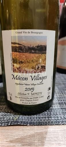Bourgogne Mâcon och Mâcon-Villages Sélection F. MOREY 2015
