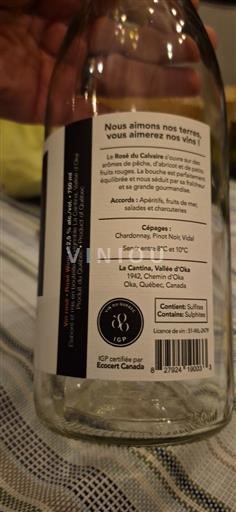 Québec Không được chỉ định La Cantina Rosé du Calvaire 2024