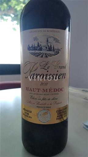 Bordeaux Haut-Médoc Le Grand Paroissien 2011