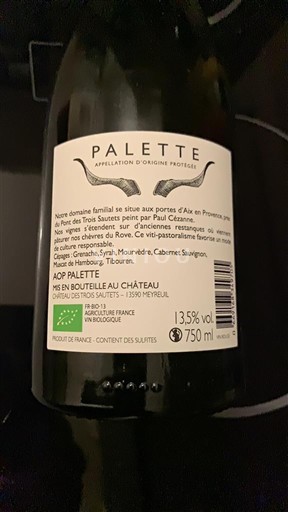 Provenza Palette Château Des Trois Sautets 2022