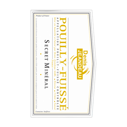 Bourgogne Pouilly-fuissé Domaine Denis Jeandeau Secret Minéral 2022