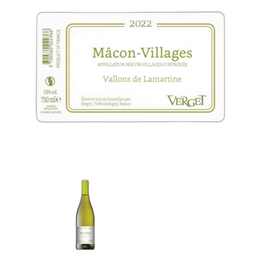 Bourgogne Mâcon và Mâcon-villages Verget Vallons de Lamartine 2022