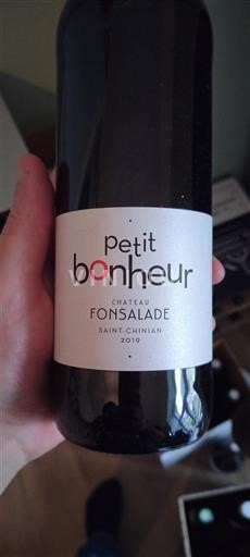 Languedoc Saint-Chinian Château Fonsalade Petit Bonheur 2019