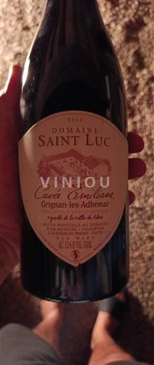 Rhône Valley Grignan-les-Adhémar Domaine Saint Luc Emiliane 2016