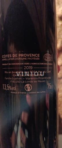 Provansa Côtes-de-Provence Château Pas du Cerf 2019