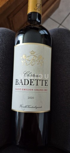 Bordoja Saint-Émilion Grand Cru Grand Cru Château Badette 2020