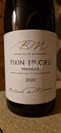 Burgundi Fixin Premier Cru Bertrand de Monceny Hervelets 2020