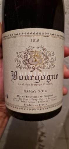 Borgonha Gaec des Duc Gamay Noir 2016