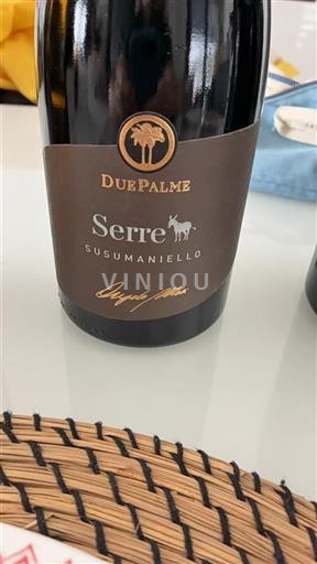 Vin Rouge sec Serre Due Palme 2022 Italie Pouilles Alezio DOC