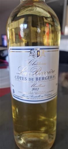 Sydväst Côtes-de-bergerac Château La Barrière 2012