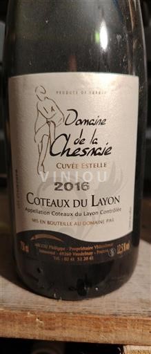Loiretal Coteaux-du-Layon Domaine La Chesnaie Estelle 2016