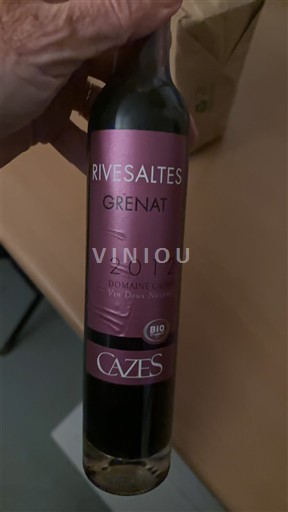 Roussillon Rivesaltes Domaine Cazes Grenat 2012