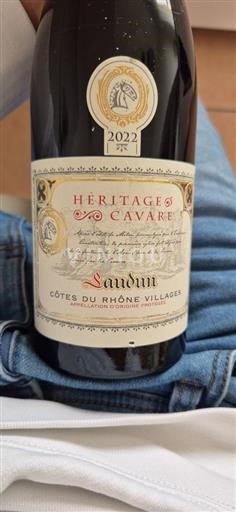 Rona dolina Côtes-du-Rhône-Villages Héritage Cavare 2022