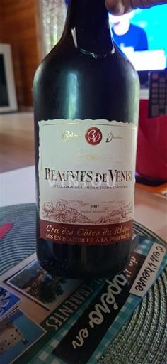 Rhône-dalen Beaumes de Venise Balme Venitia 2007