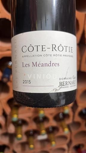 Rhônen laakso Côte-rôtie Domaine Guy Bernard Les Méandres 2015