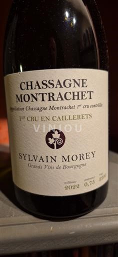 Borgonha Chassagne-Montrachet Premier Cru Sylvain Morey En Caillerets 2022