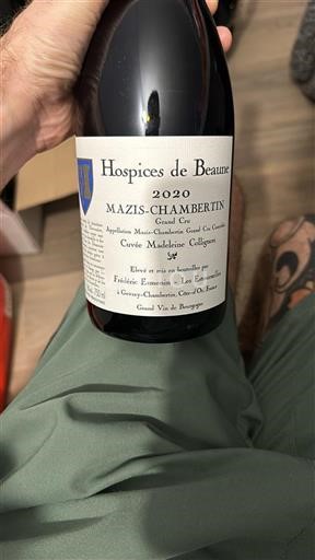 Bourgogne Mazis-Chambertin Grand Cru Hospices de Beaune Madeleine Collignon 2020