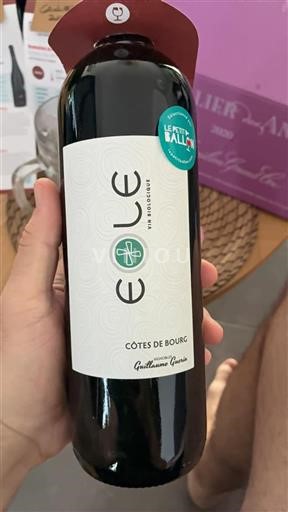 Bordeaux Côtes de Bourg Vignobles Guillaume Guerin Eole 2022