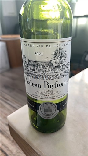 Bordeaux Francs Côtes de Bordeaux Château Puyfromage 2021
