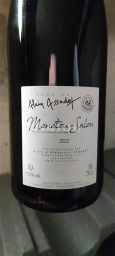 Loirevallei Menetou-Salon Domaine Alain Assadet 2022