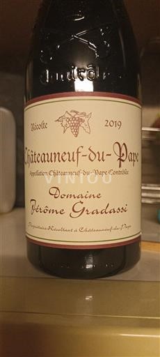 Vallée du Rhône Châteauneuf-du-pape Domaine Jérôme Gradassi 2019