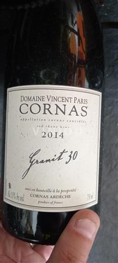 Rhônevallei Cornas Domaine Vincent Paris Granit 30 2014
