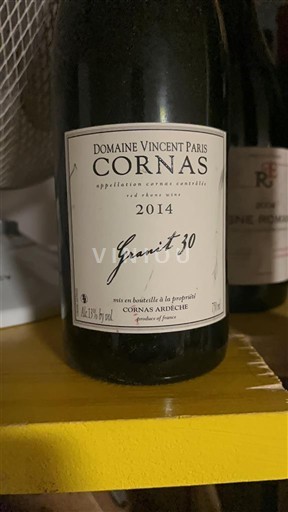 Rhônedalen Cornas Domaine Vincent Paris Granit 30 2014