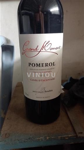 Vin Rouge sec Cuvée Exception 2022 France Bordeaux Pomerol AOC