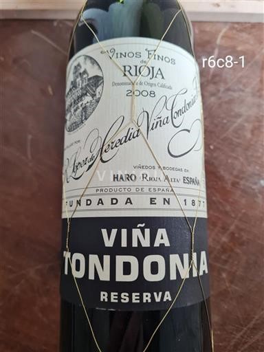 La Rioja Rioja R. Lopez de Heredia Viña Tondonia Viña Tondonia Reserva 2008