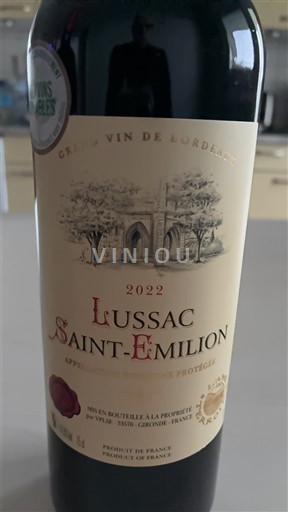 Bordeaux Lussac-saint-émilion L'Ame du Terroir 2022
