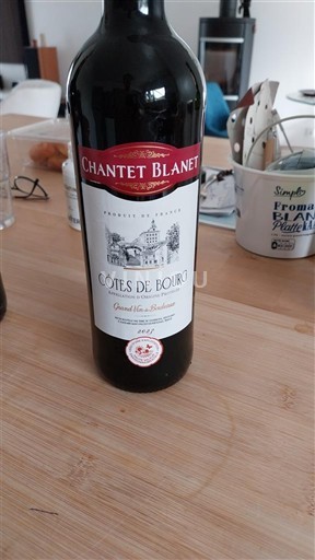 Bordeaux Côtes-de-bourg Chantet Blanet 2023
