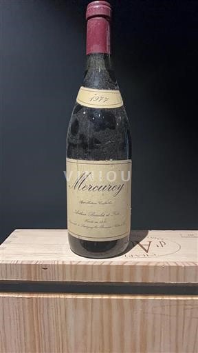 Vin Rouge sec Arthur Barolet et Fils 1977 France Bourgogne Mercurey AOC
