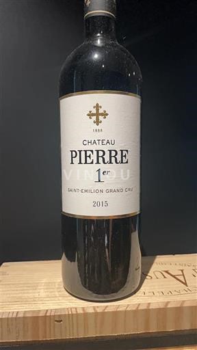 Vin Rouge sec 1er Château Pierre 2015 France Bordeaux Saint-Émilion AOC Grand Cru