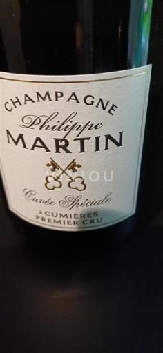Champaña Champán Premier Cru Philippe Martin Spéciale Sin añada