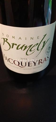 Rhônedalen Vacqueyras Domaine Brunely 2024