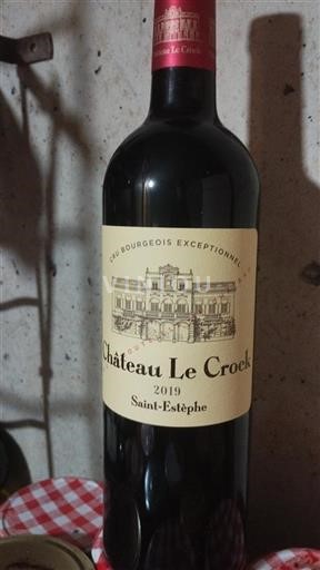Bordéus Saint-Estèphe Cru Bourgeois Exceptionnel Château Le Crock 2019