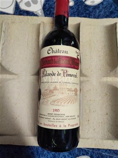 Bordeaux Lalande-de-pomerol Château Bablard de Grand Maison 1985