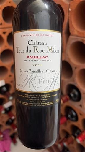 Burdeos Pauillac Château Tour du Roc Milon 2010