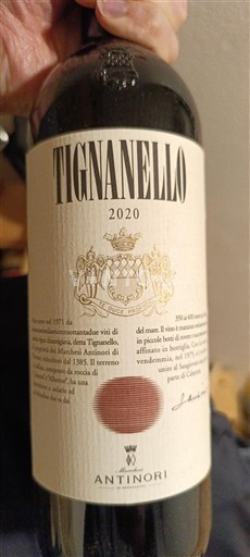 Tuscan Wines Unspecified Antinori Tignanello 2020