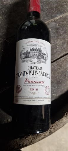 Bordeaux Pauillac Grand Cru Château Grand-Puy-Lacoste 2015